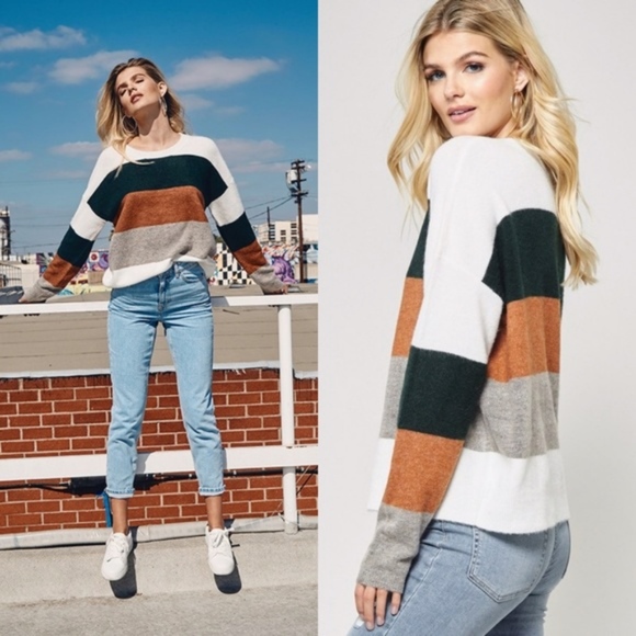 TONI Softest Color Block Sweater - Picture 2 of 2